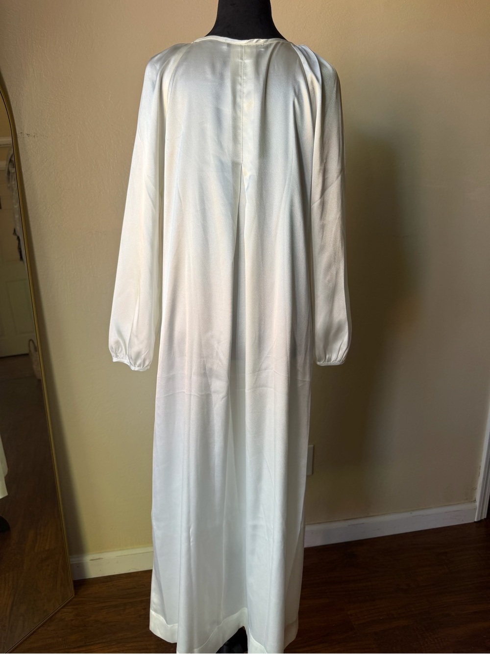 Vintage Oscar de la renta nightgown lace silky creamy white bridal xs - Picture 5 of 7